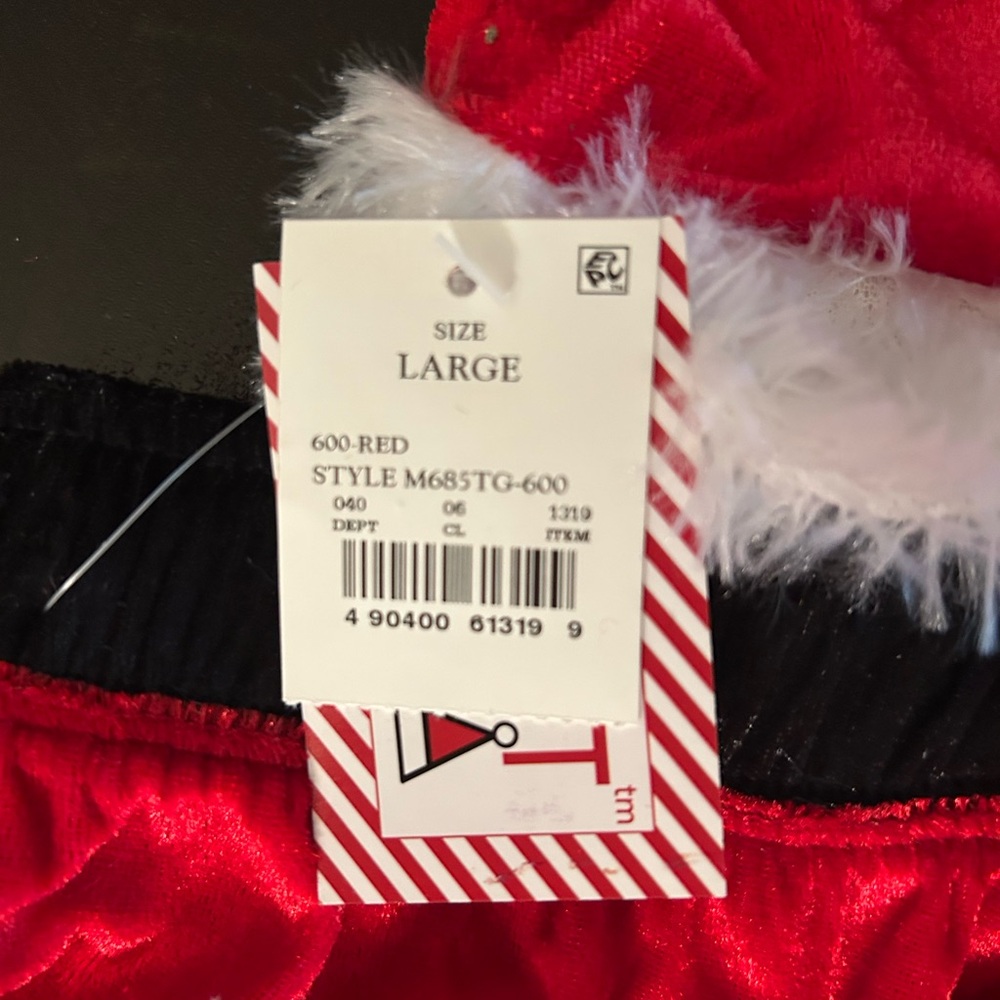 Red and white Santa Claus costume shorts - Picture 6 of 7